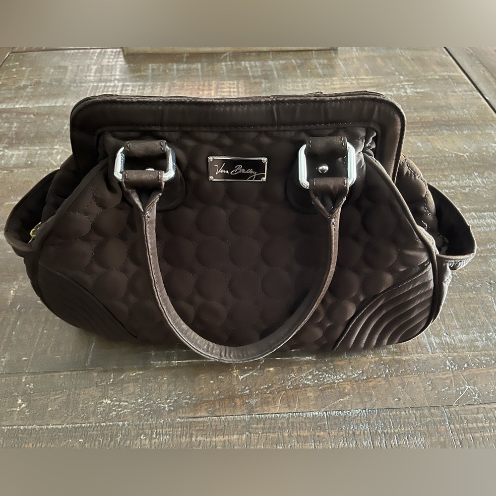 Vera Bradley quilted brown bag